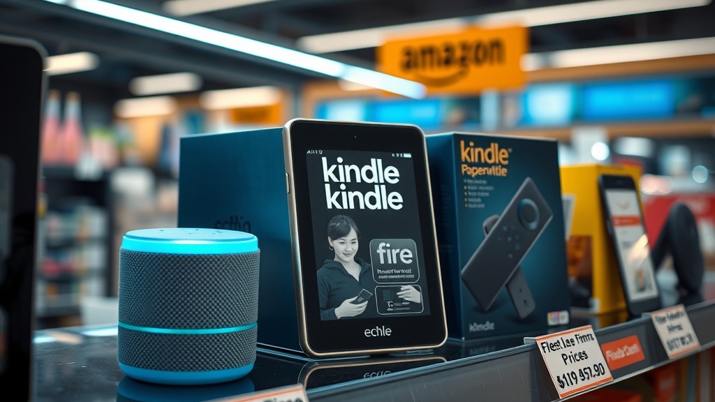 Appareils Amazon Echo, Kindle et Fire TV avec des étiquettes de prix en hausse