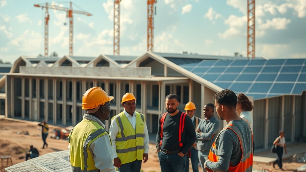 Chantier d'un institut de formation en IA en Tanzanie financé par la Corée du Sud