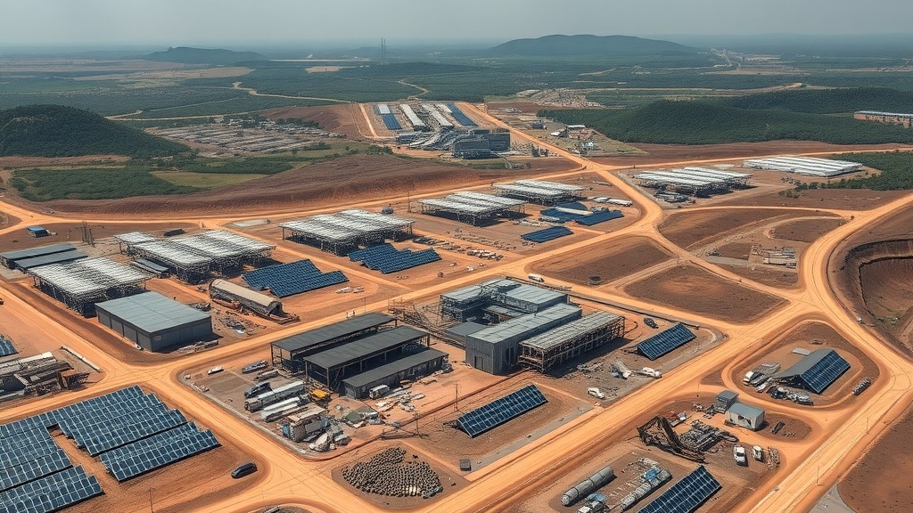Complexe minier de Kamoa Copper alimenté par énergie solaire