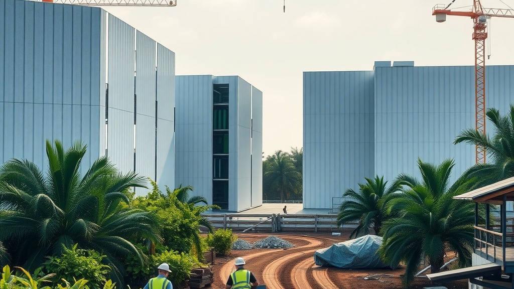 Construction d'un data center Tencent Cloud à Johor, Malaisie