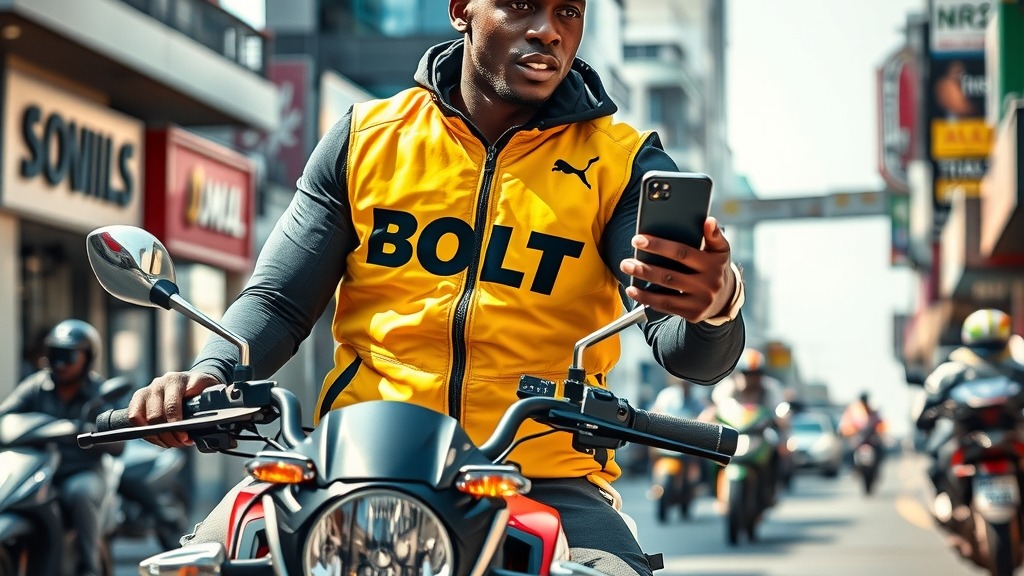 Coursier Bolt Send livrant un colis à Owerri, Nigeria