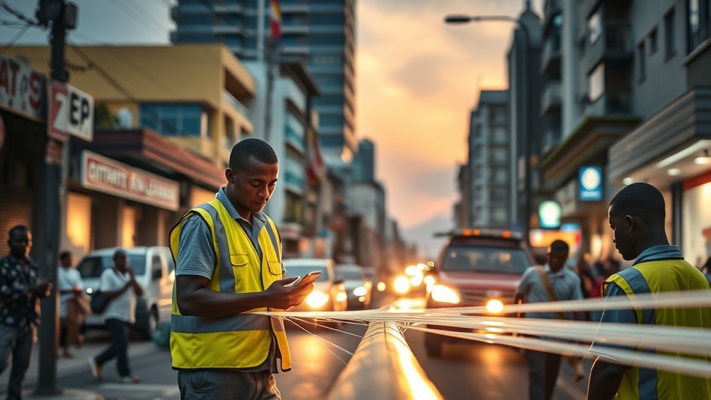 Déploiement de la fibre optique par Yas Tanzania dans les rues de Dodoma
