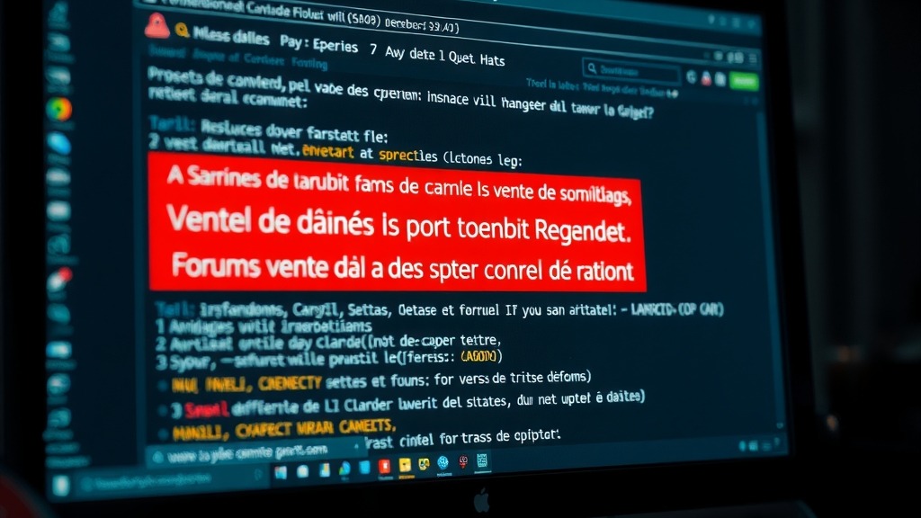 Forum criminel proposant les données SafePal