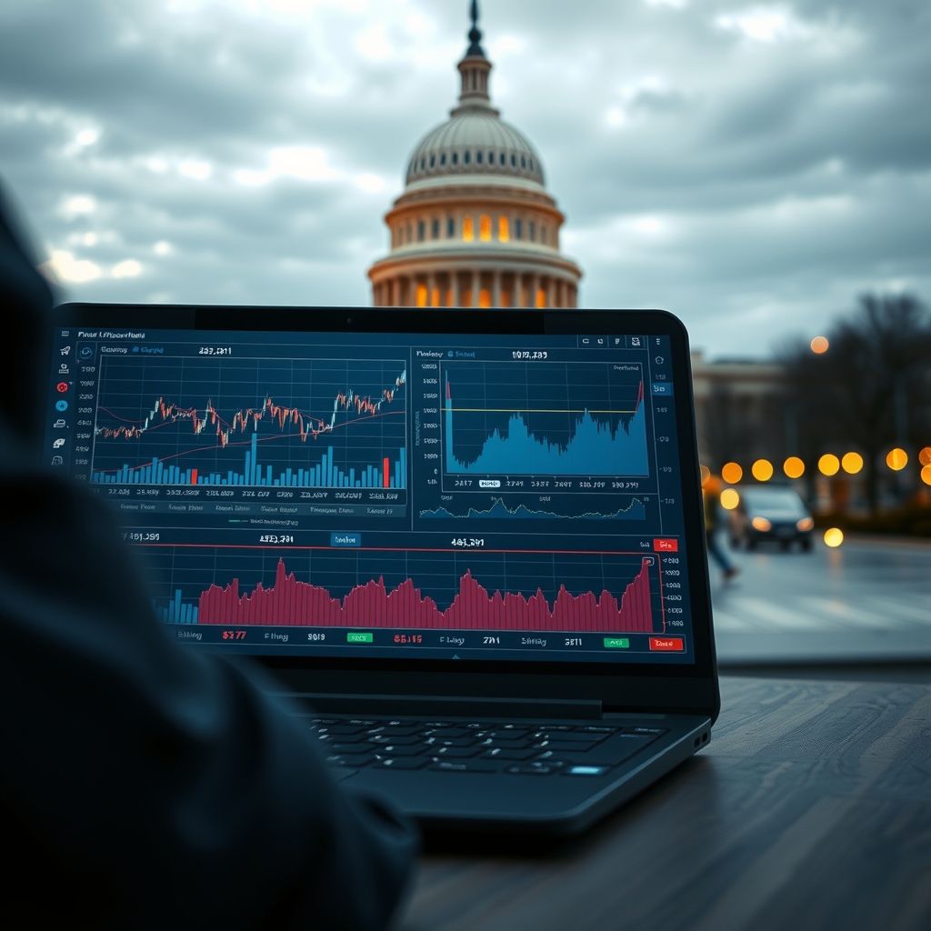Graphiques des marchés de prédiction et crypto-monnaies