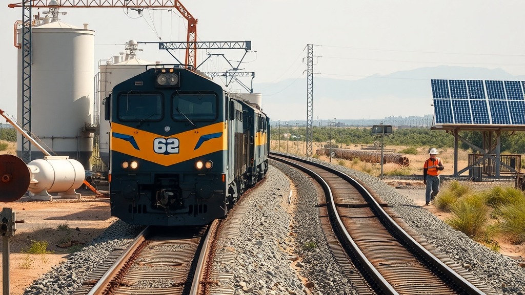 Locomotive à hydrogène testée en Namibie