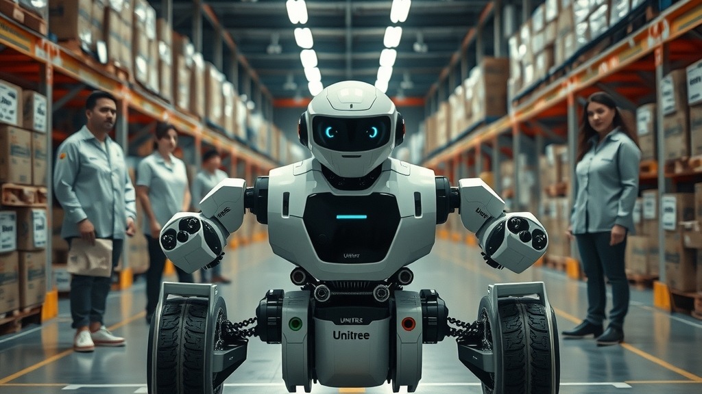 Robot Unitree bloqué dans un entrepôt américain après le ban sur les robots chinois