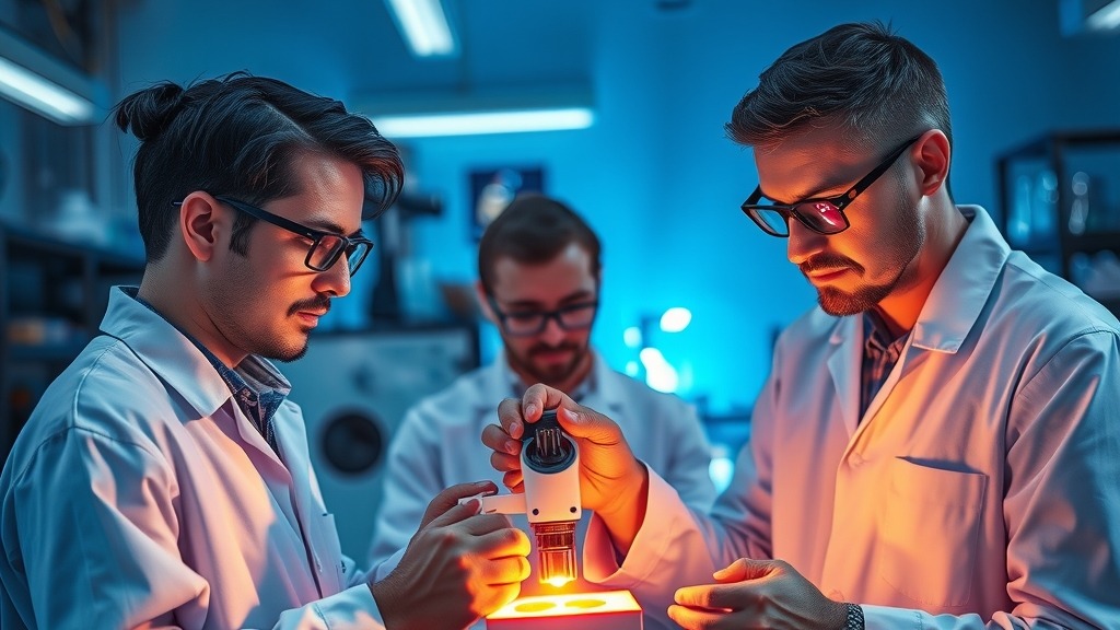 Scientifiques en train de travailler sur un ordinateur quantique à atomes neutres