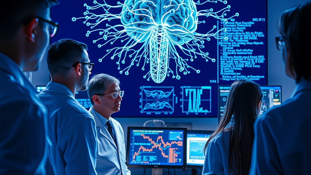 Scientifiques étudiant l'application des théories cérébrales aux capteurs quantiques