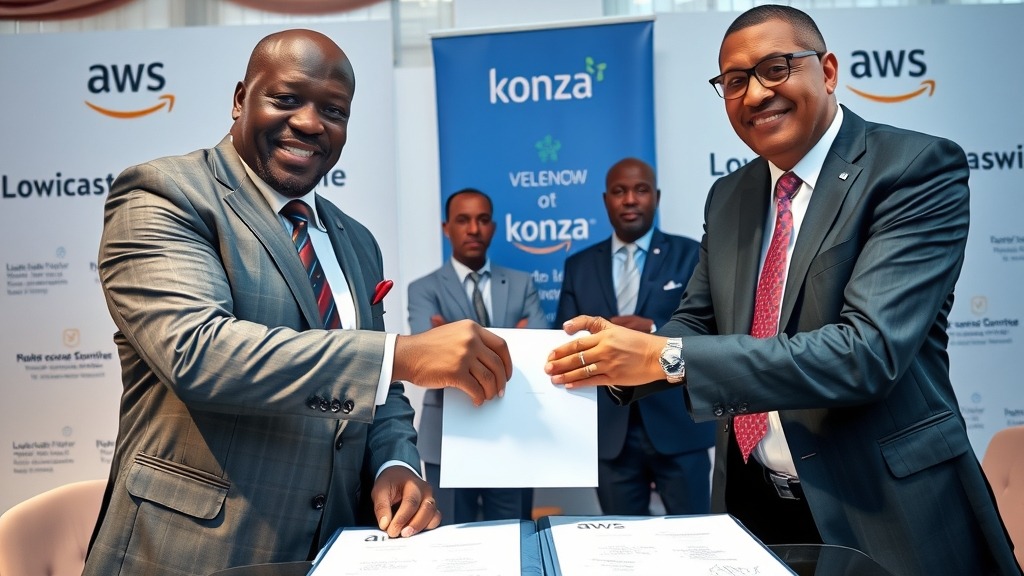 Signature de l'accord entre Konza Technopolis et AWS pour le développement du cloud et de l'IA au Kenya