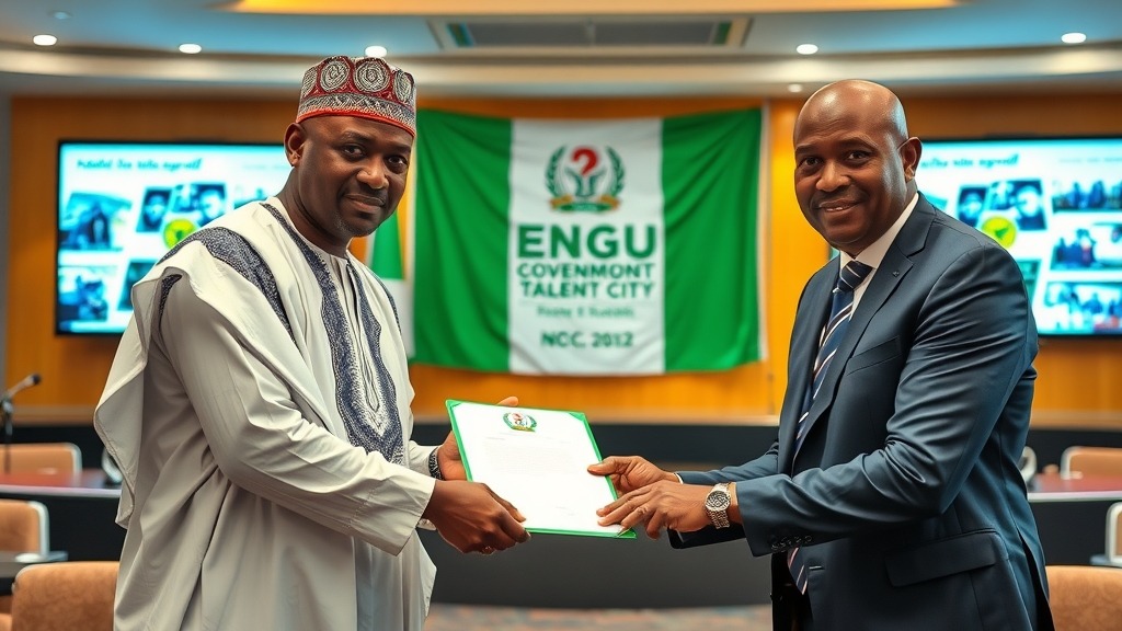 Signature de l'accord entre la NCC et le gouvernement d'Enugu pour le parc industriel numérique