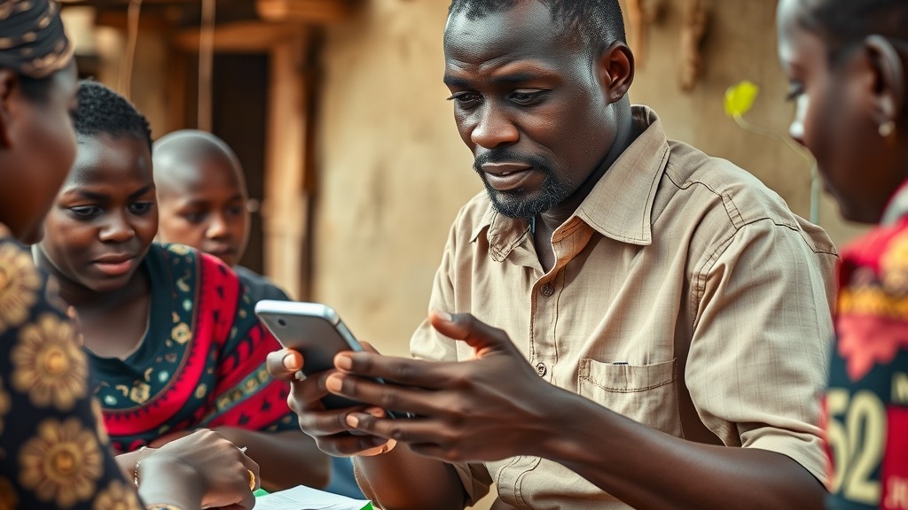 Agent mobile money en milieu rural au Kenya