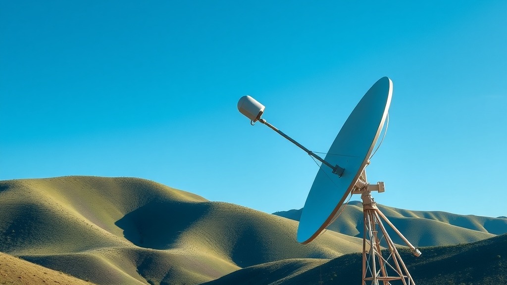 Antenne Starlink installée en zone rurale en Ouganda