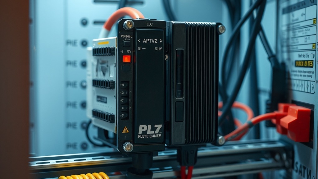 Automate industriel (PLC) dans une armoire électrique