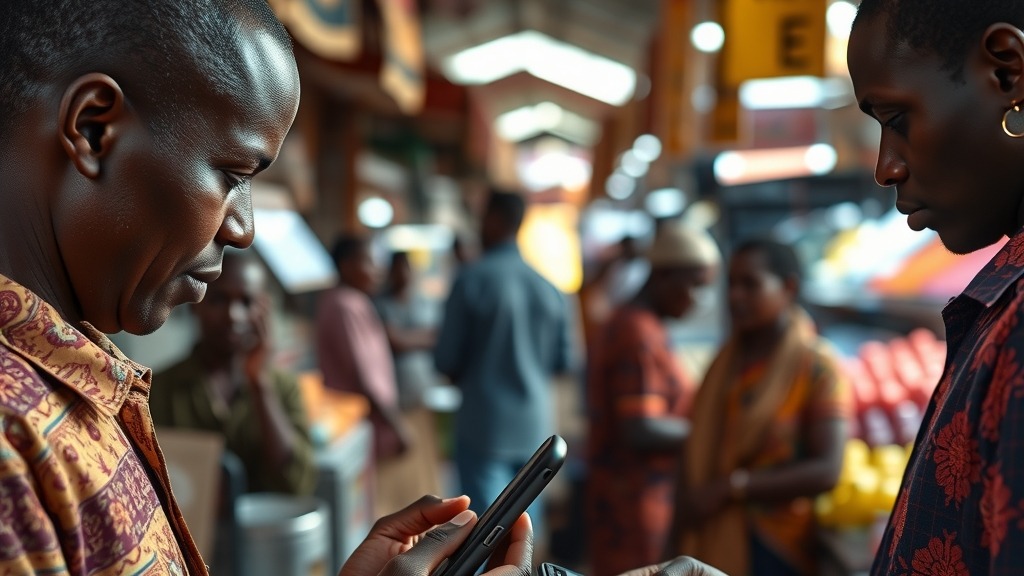 Commerçants au Burkina Faso utilisant des solutions de paiement mobile