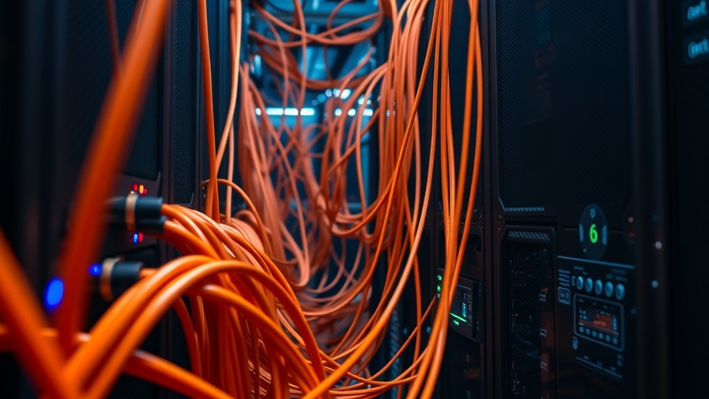 Data center africain avec serveurs en rack
