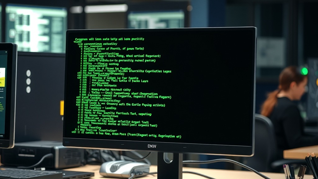 Écran affichant un terminal de cybersécurité lors d'un test de pénétration