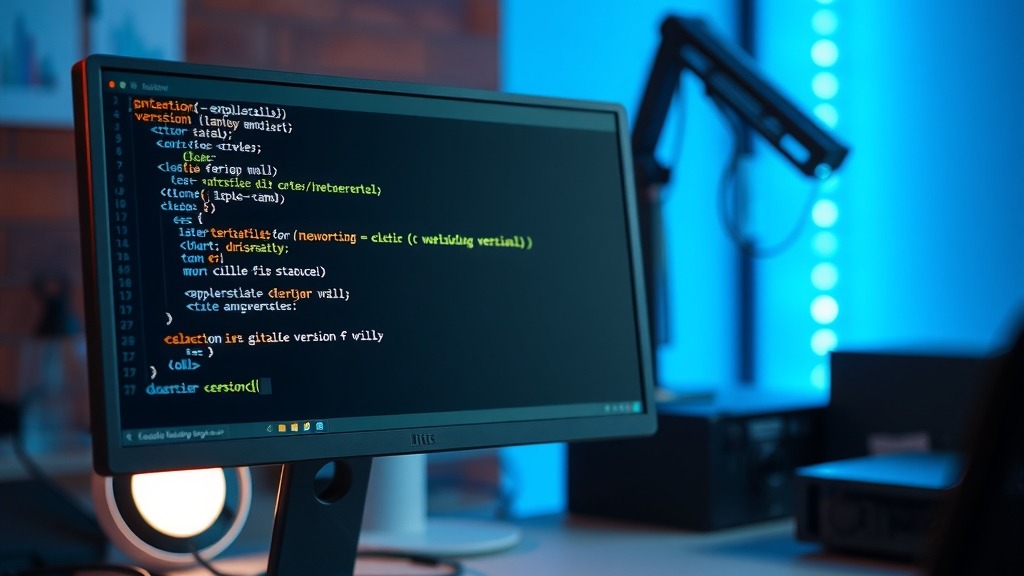 Écran affichant une vérification de version GitLab dans un environnement technique