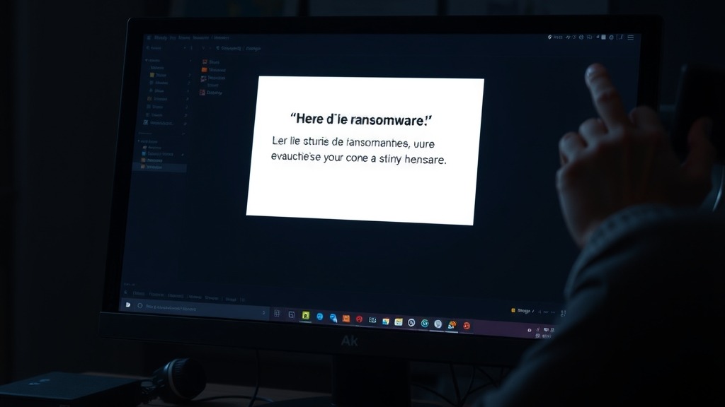 Exemple d’écran de ransomware utilisé par ShinyHunters
