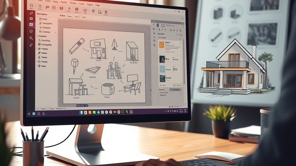 Interface de ChatGPT montrant l'outil Sketch transformant un croquis en image réaliste