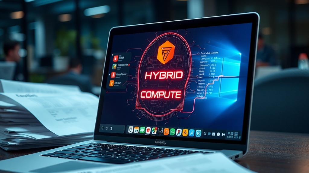 Interface de Perplexity mettant en avant la fonctionnalité Hybrid Compute