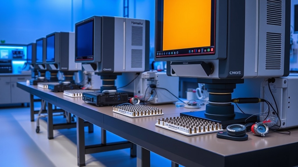 Laboratoire de photonique avec équipements Hamamatsu
