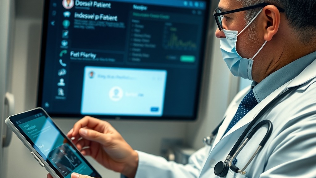Médecin utilisant ChatGPT Health intégré à un dossier patient numérique