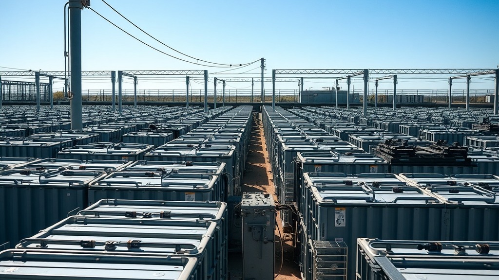 Parc de batteries de stockage d'énergie en Espagne