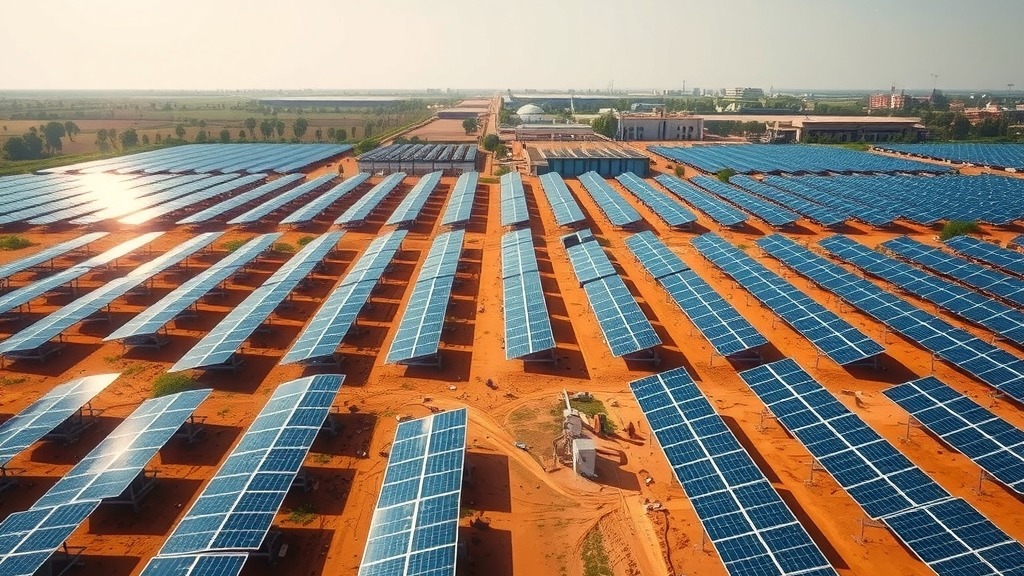 Parc solaire à grande échelle au Ghana