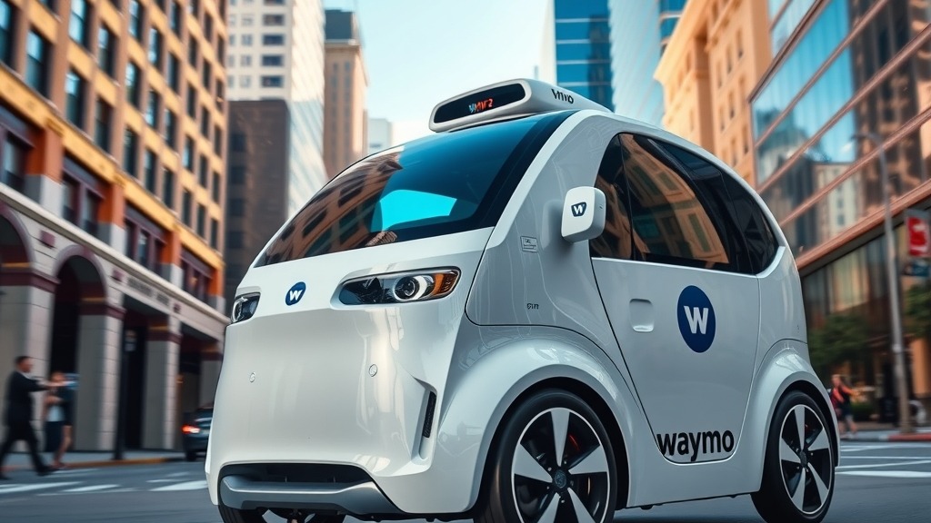 Robotaxi Waymo en service dans une ville américaine