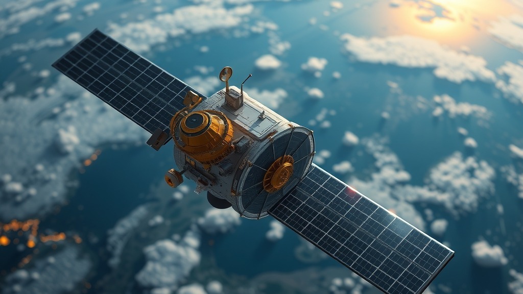 Satellite NigComSat-2A en orbite autour de la Terre