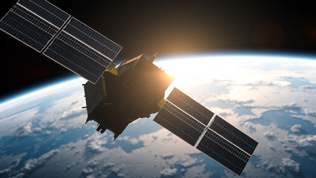 Satellite Starlink V3 en orbite autour de la Terre