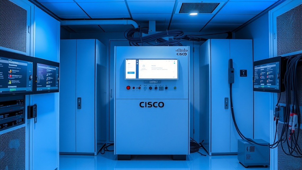 Serveur Cisco Secure Email Gateway dans une salle technique