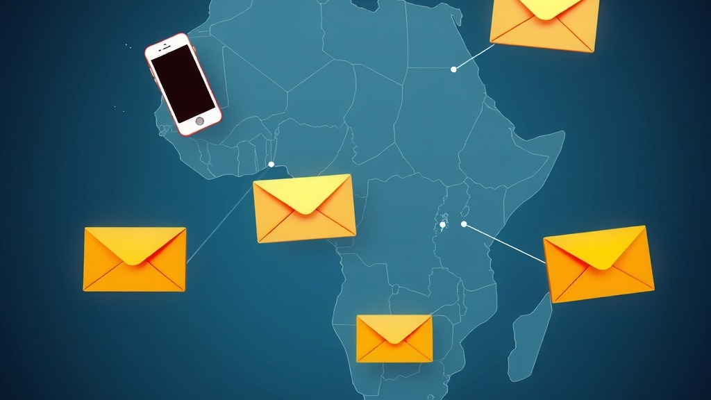 Carte de l'Afrique illustrant la hausse des appels spam en Afrique du Sud et au Burkina Faso