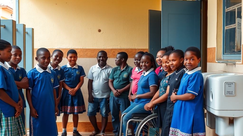 Équipements WASH adaptés aux élèves en situation de handicap au Nigeria
