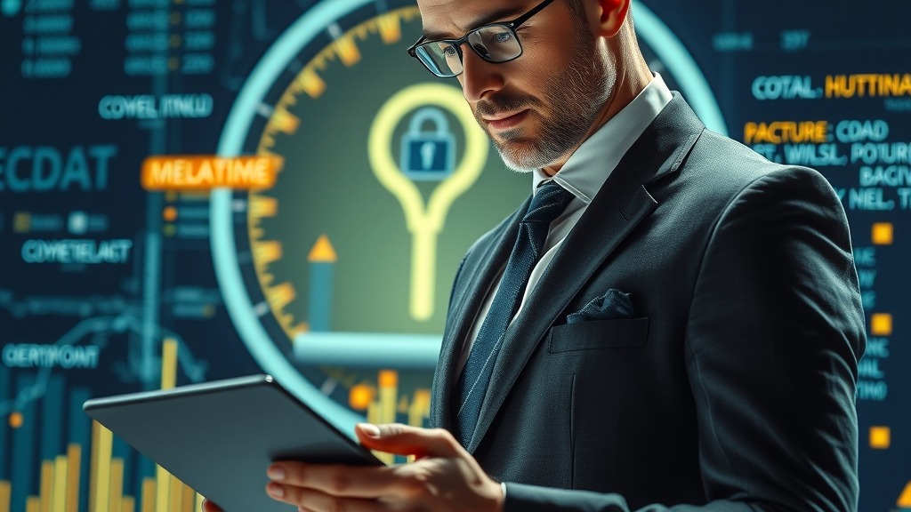 Professionnel analysant des données de cybersécurité