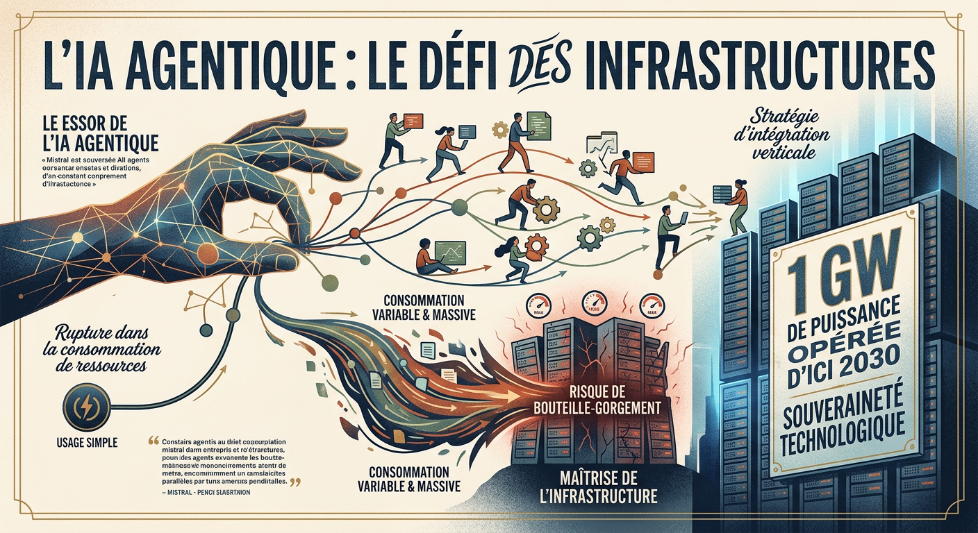 IA agentique : Mistral anticipe une pression majeure sur les infrastructures