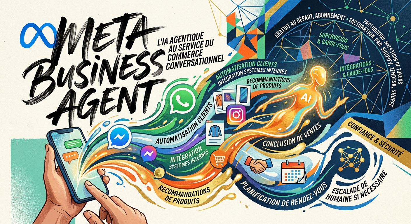Meta lance Business Agent : l’IA agentique au service du commerce conversationnel