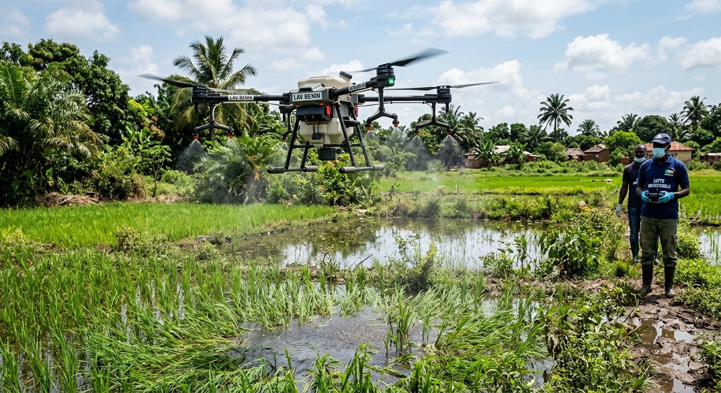 Paludisme au Bénin : quand drones et intelligence artificielle prennent la relève des moustiquaires