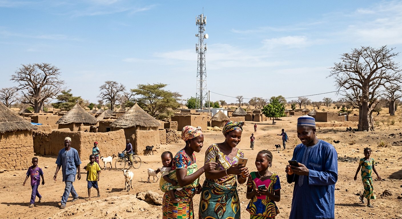 Burkina Faso : Opération Zéro Zone Blanche pour connecter 1 000 villages en 2026