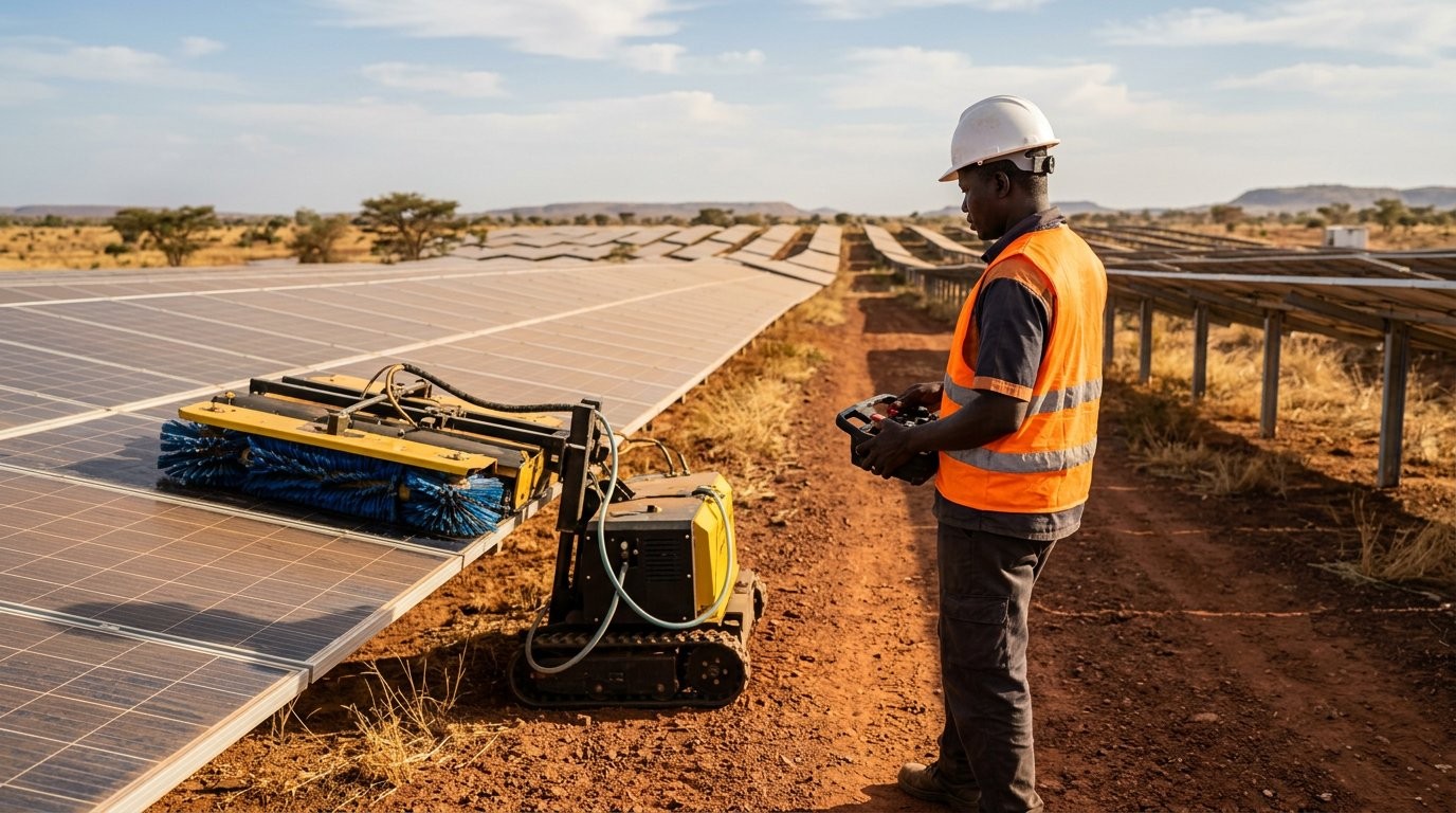 Énergie solaire au Burkina : WASCAL dote la centrale de Zagtouli d'un robot nettoyant de 50 millions FCFA